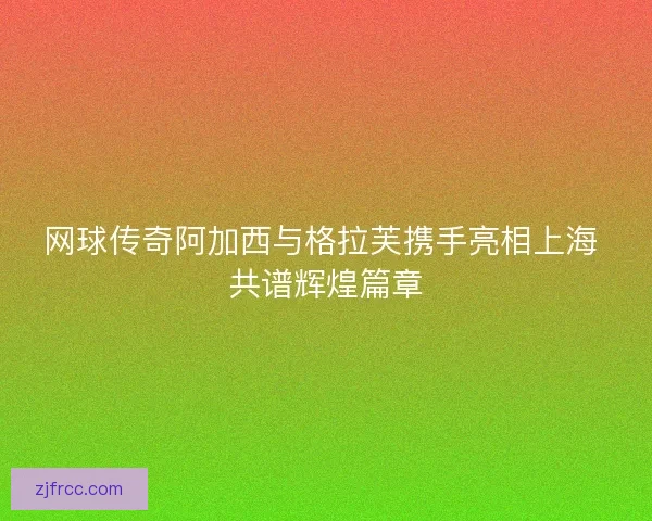 网球传奇阿加西与格拉芙携手亮相上海 共谱辉煌篇章